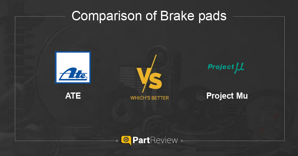Comparison of brake pads ATE and Project Mu