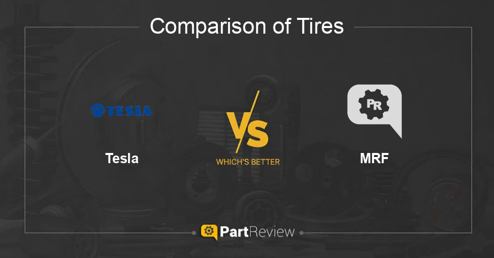 Comparison of tires Tesla and MRF
