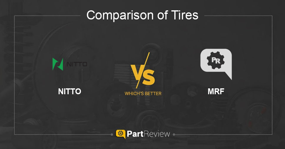 Comparison of tires NITTO and MRF