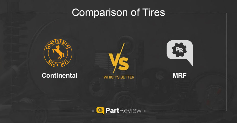 Comparison of tires Continental and MRF
