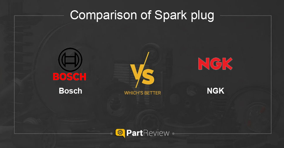 Comparison of spark plug Bosch and NGK