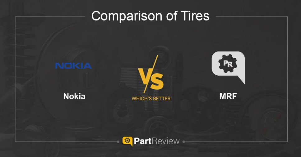 Comparison of tires Nokia and MRF
