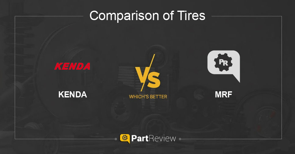 Comparison of tires KENDA and MRF
