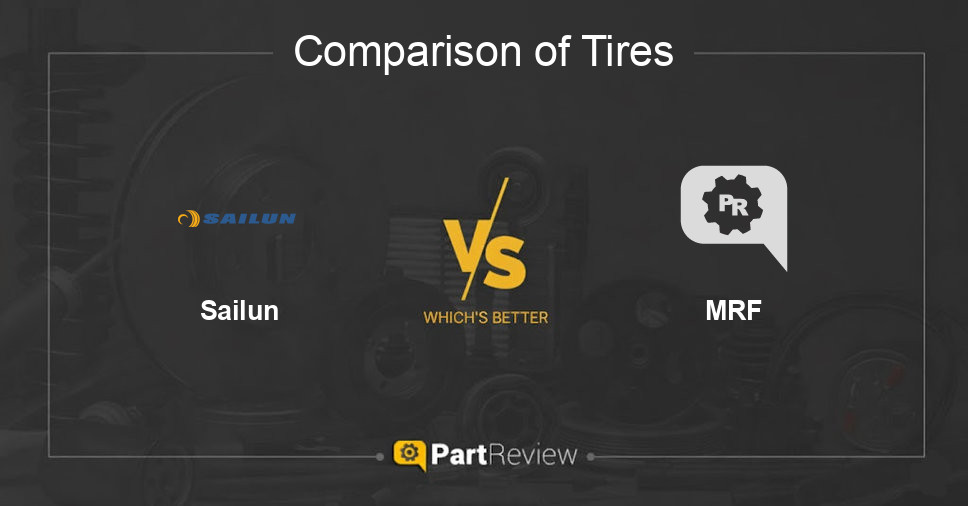Comparison of tires Sailun and MRF