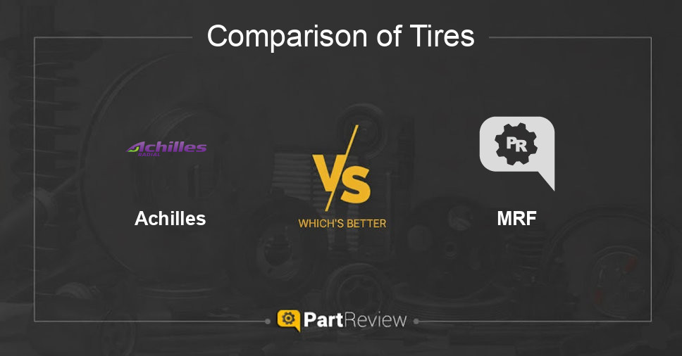 Comparison of tires Achilles and MRF