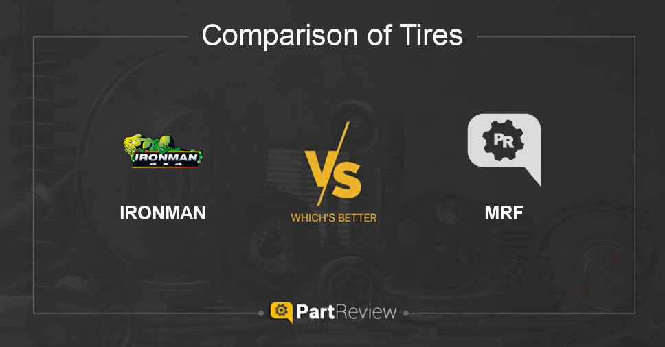 Comparison of tires IRONMAN and MRF