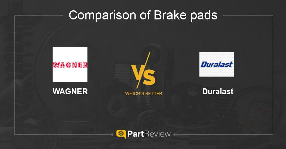 Comparison of brake pads WAGNER and Duralast