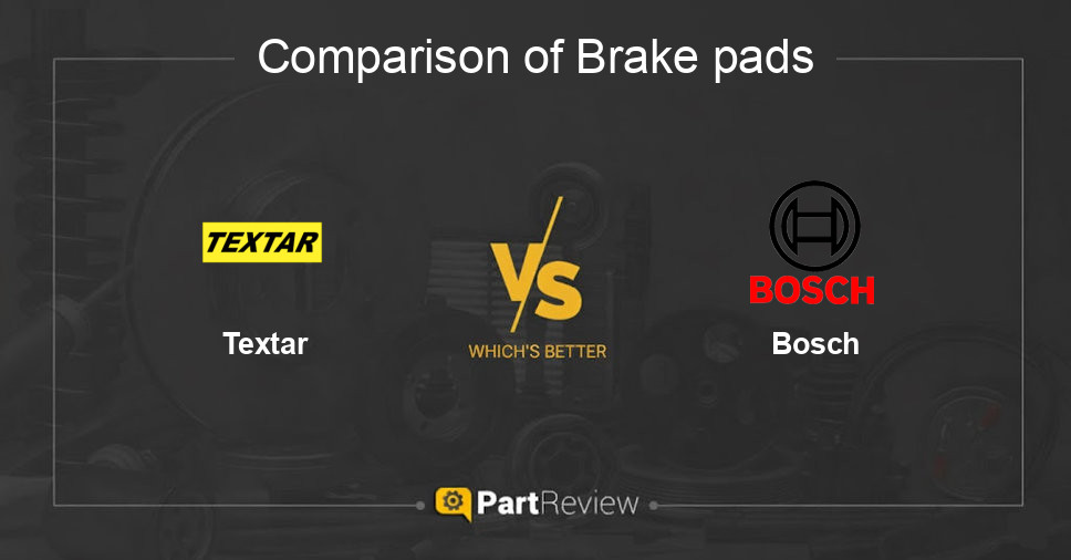 Comparison of brake pads Textar and Bosch