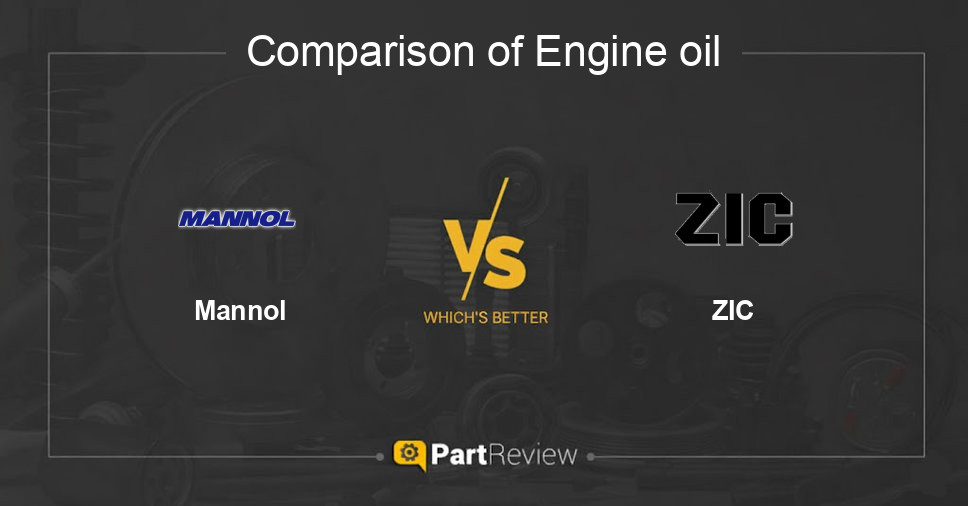 Comparison of engine oil Mannol and ZIC