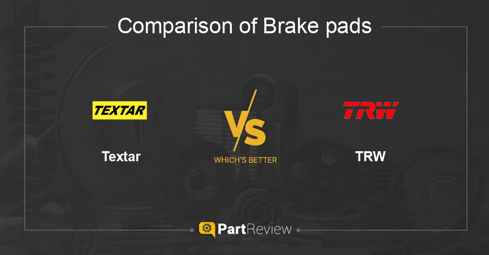 Comparison of brake pads Textar and TRW