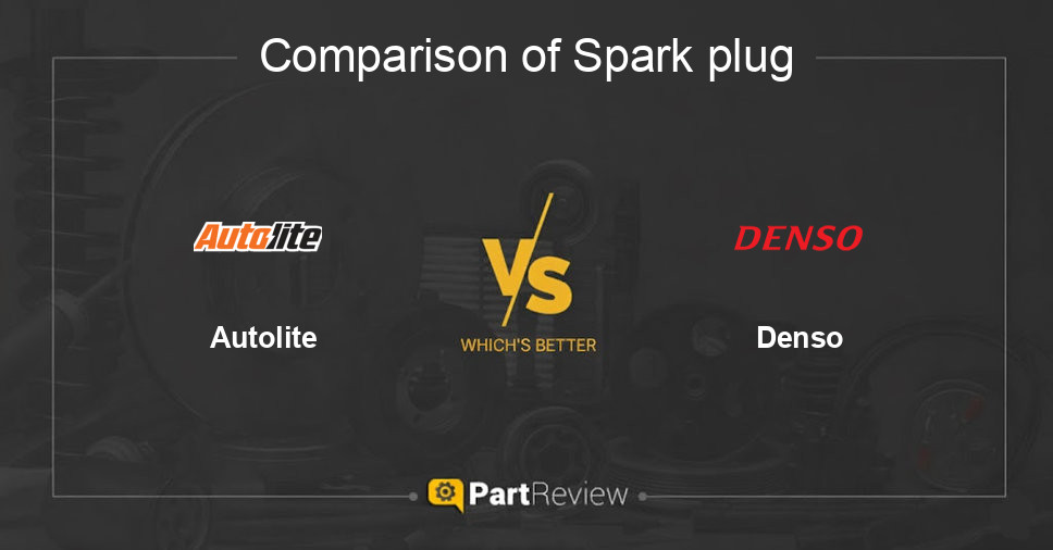 Comparison of spark plug Autolite and Denso