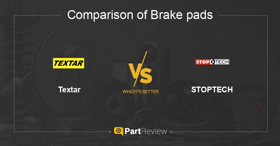 Comparison of brake pads Textar and STOPTECH