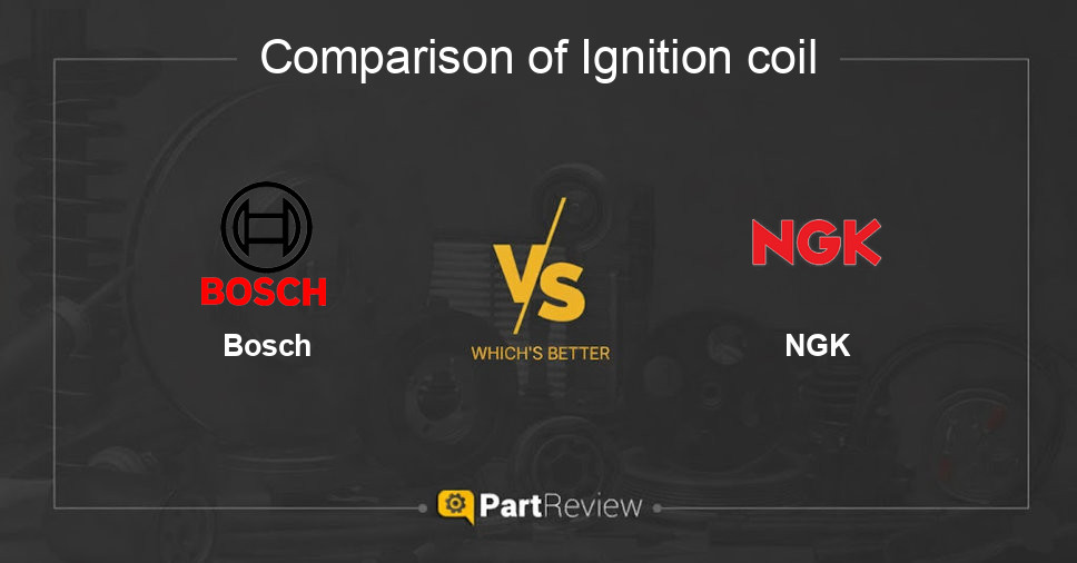 Comparison of ignition coil Bosch and NGK