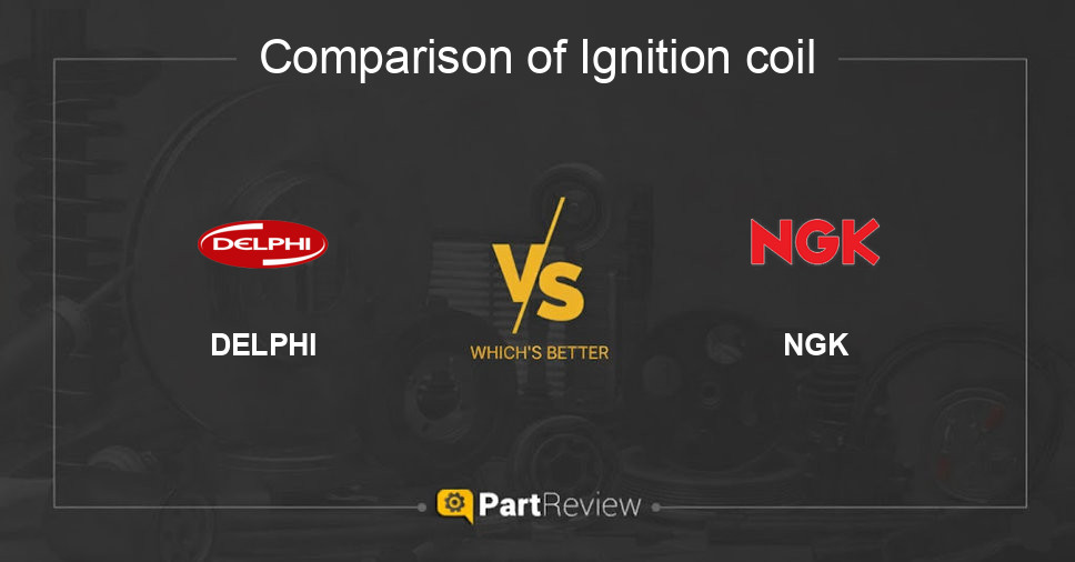 Comparison of ignition coil DELPHI and NGK