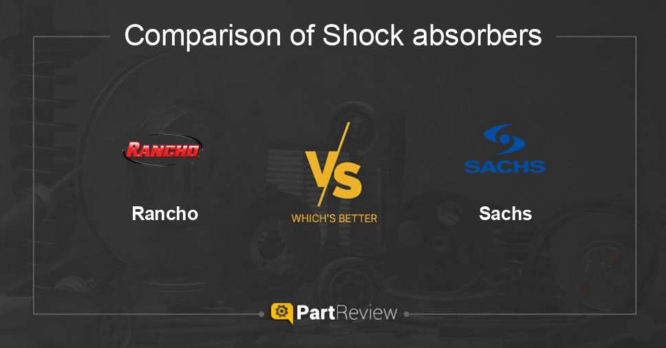 Comparison of shock absorbers Rancho and Sachs