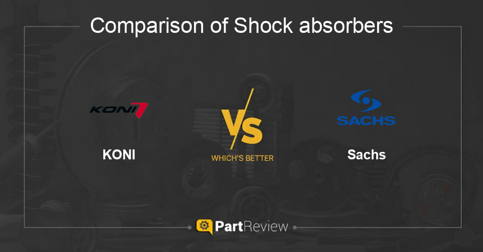 Comparison of shock absorbers KONI and Sachs