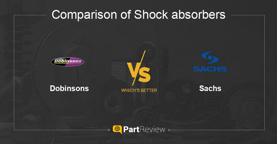 Comparison of shock absorbers Dobinsons and Sachs
