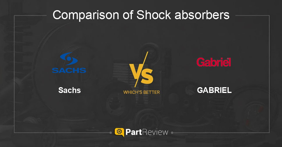 Comparison of shock absorbers Sachs and GABRIEL