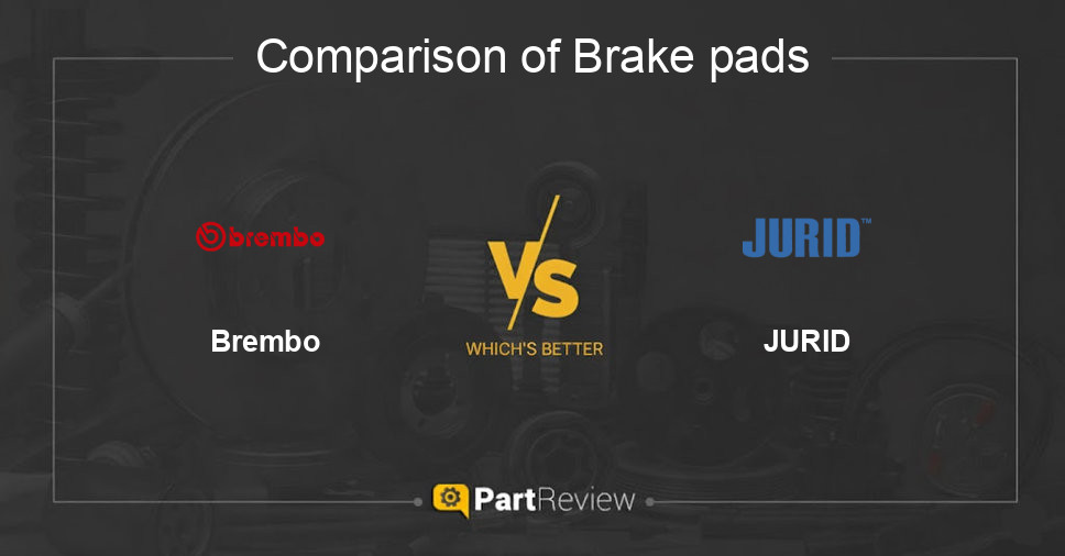 Comparison of brake pads Brembo and JURID