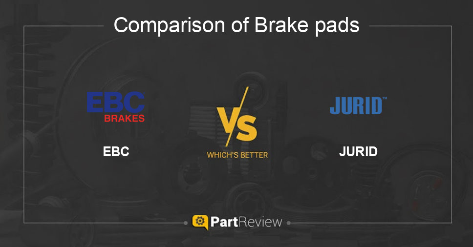 Comparison of brake pads EBC and JURID