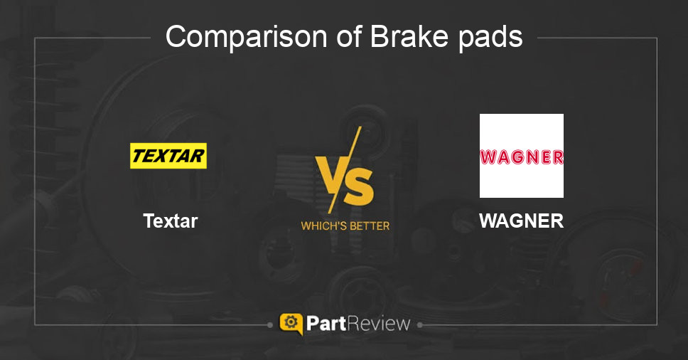 Comparison of brake pads Textar and WAGNER