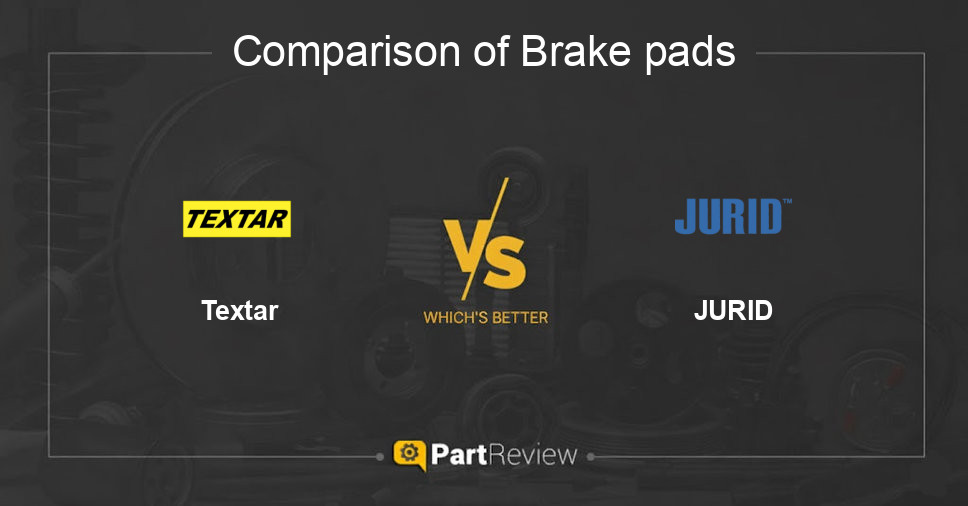 Comparison of brake pads Textar and JURID
