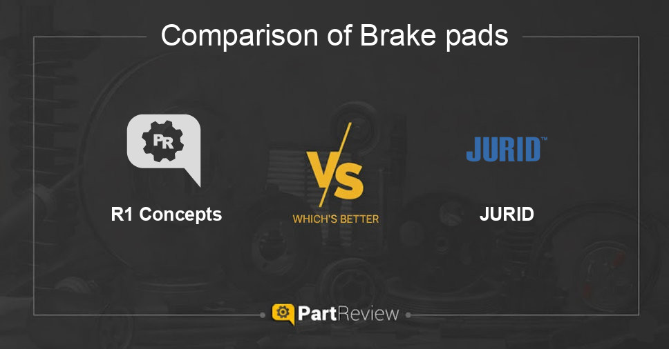 Comparison of brake pads R1 Concepts and JURID