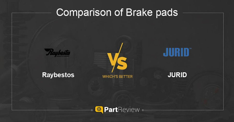 Comparison of brake pads Raybestos and JURID