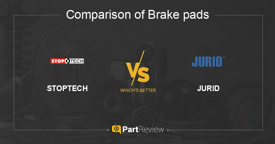 Comparison of brake pads STOPTECH and JURID