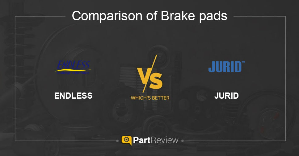 Comparison of brake pads ENDLESS and JURID