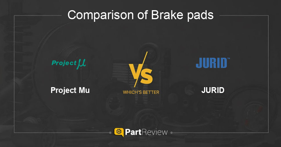 Comparison of brake pads Project Mu and JURID