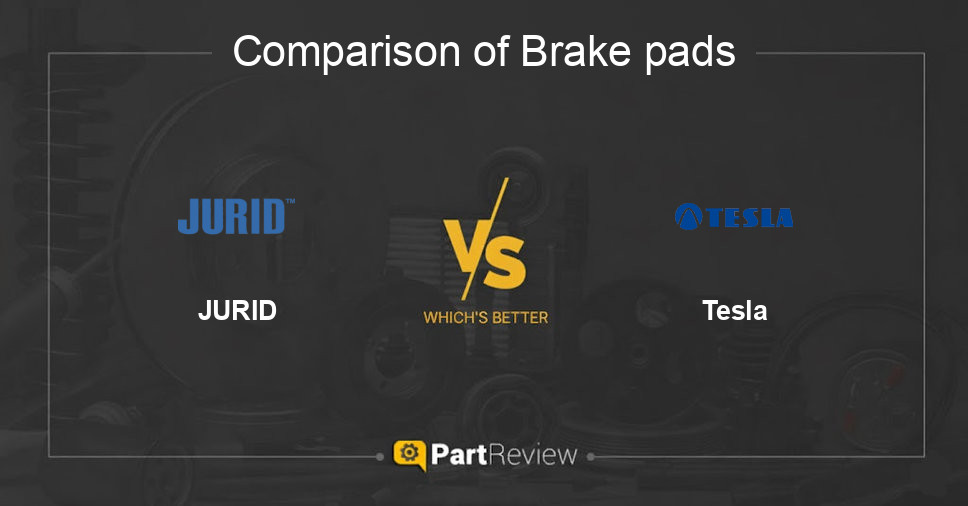 Comparison of brake pads JURID and Tesla
