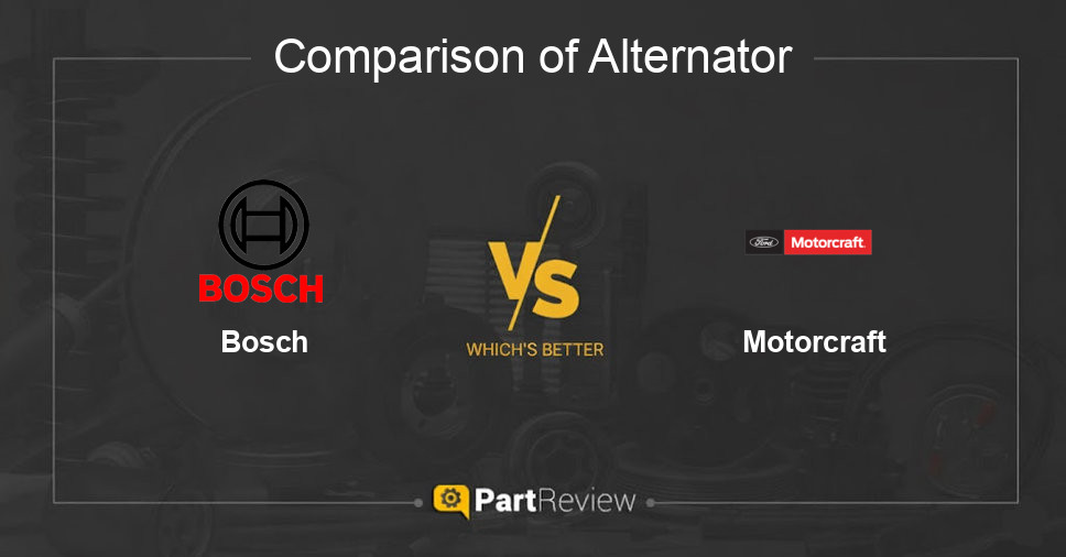 Comparison of alternator Bosch and Motorcraft