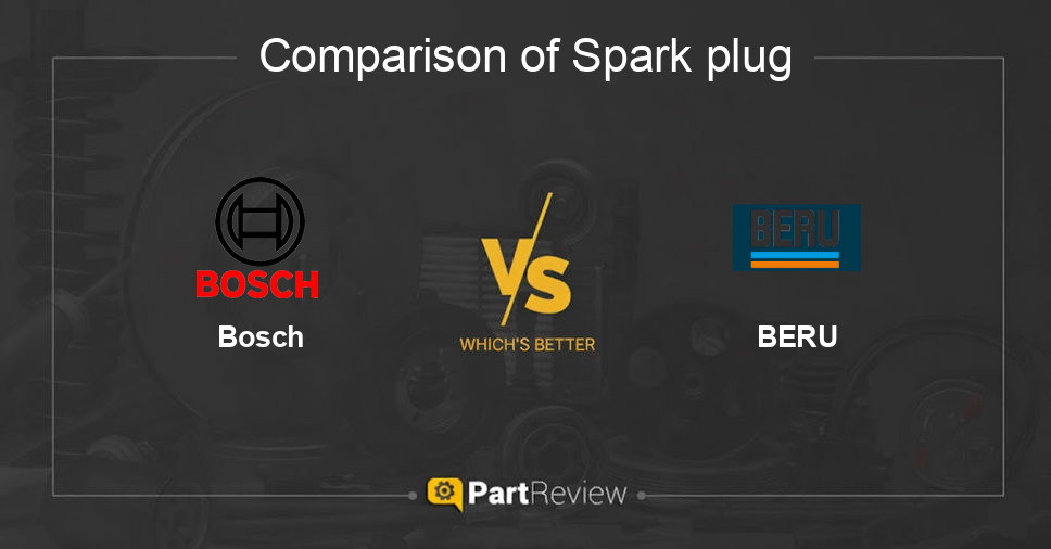Comparison of spark plug Bosch and BERU