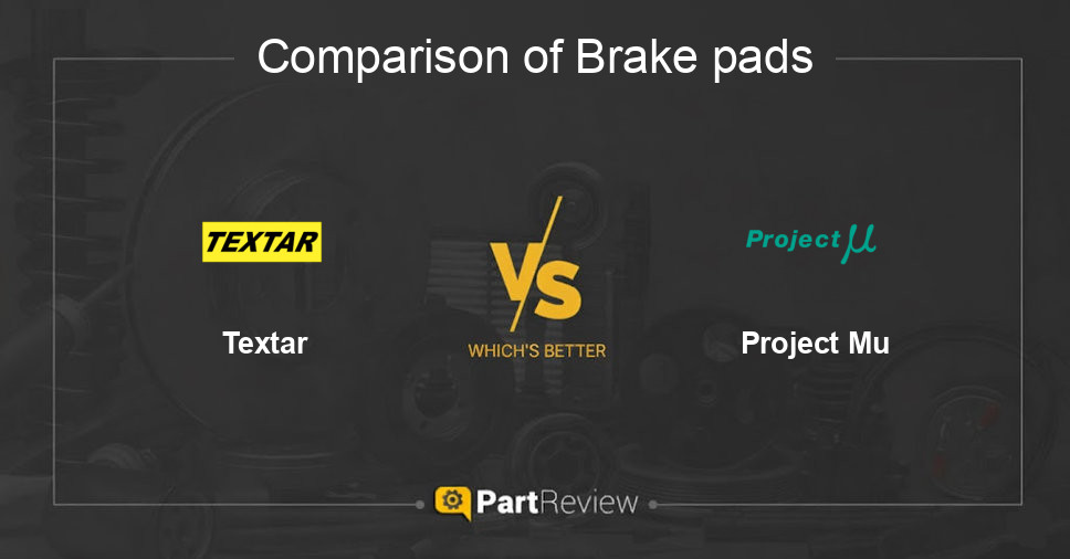 Comparison of brake pads Textar and Project Mu