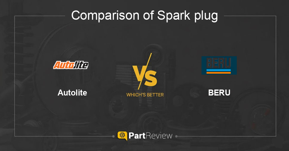 Comparison of spark plug Autolite and BERU