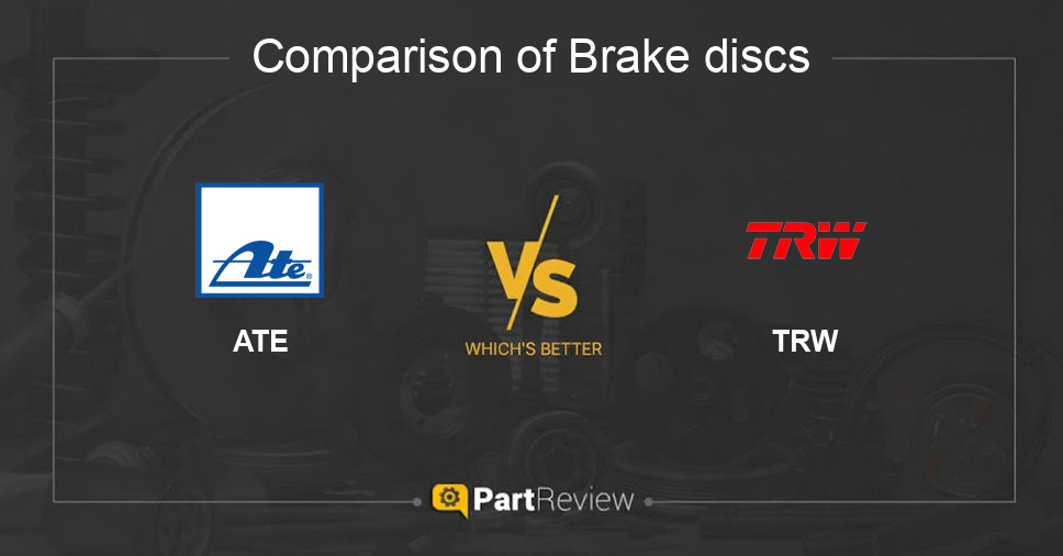 Comparison of brake discs ATE and TRW