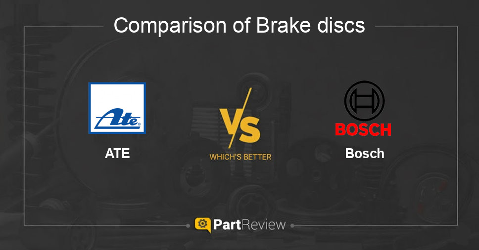 Comparison of brake discs ATE and Bosch