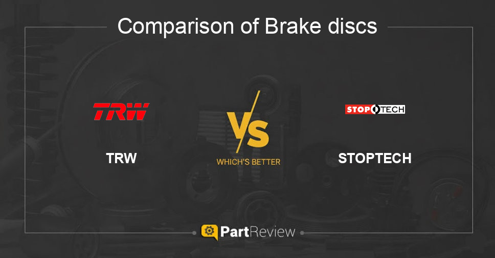 Comparison of brake discs TRW and STOPTECH