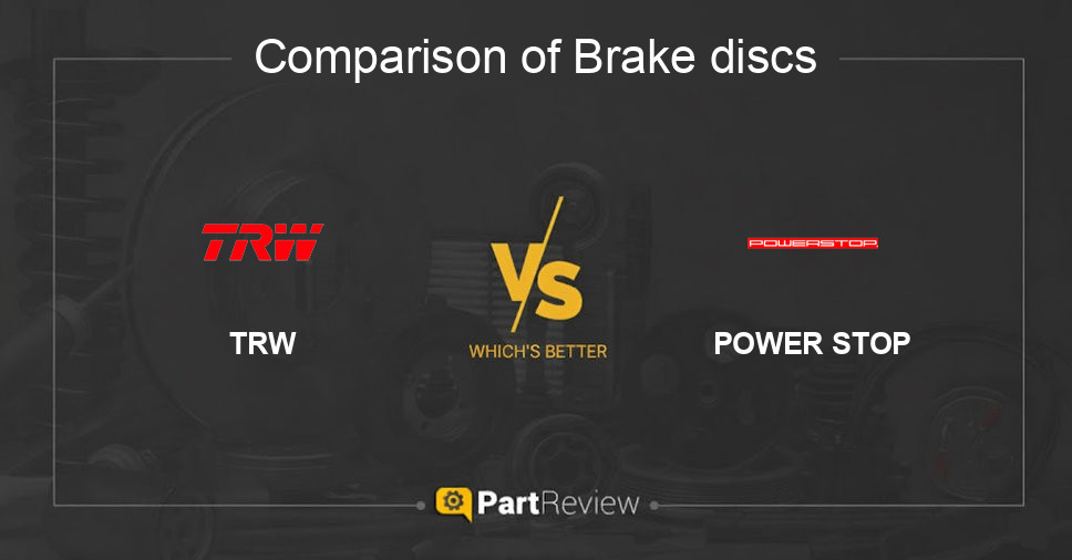 Comparison of brake discs TRW and POWER STOP