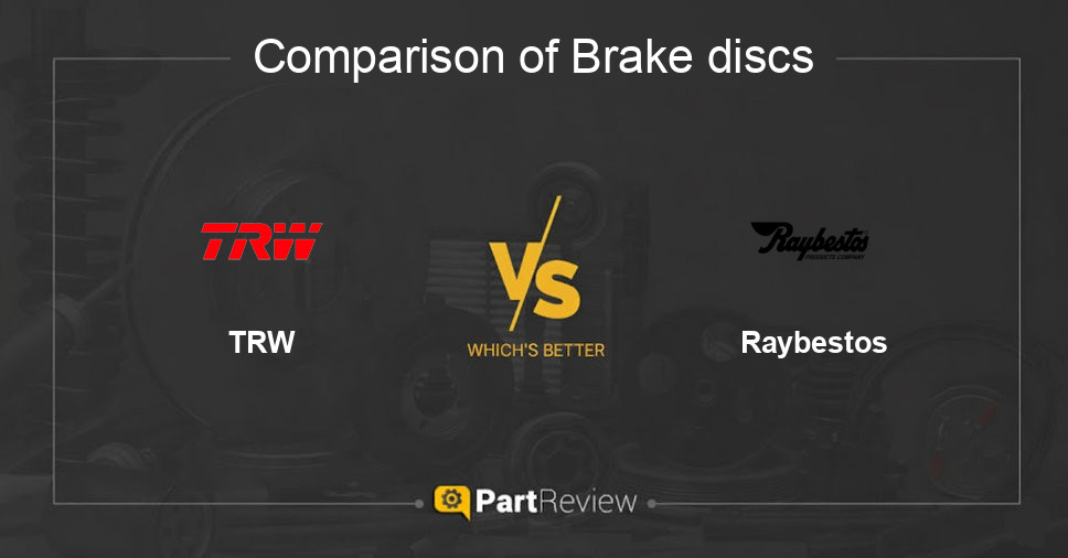 Comparison of brake discs TRW and Raybestos