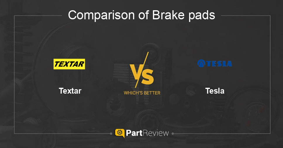 Comparison of brake pads Textar and Tesla