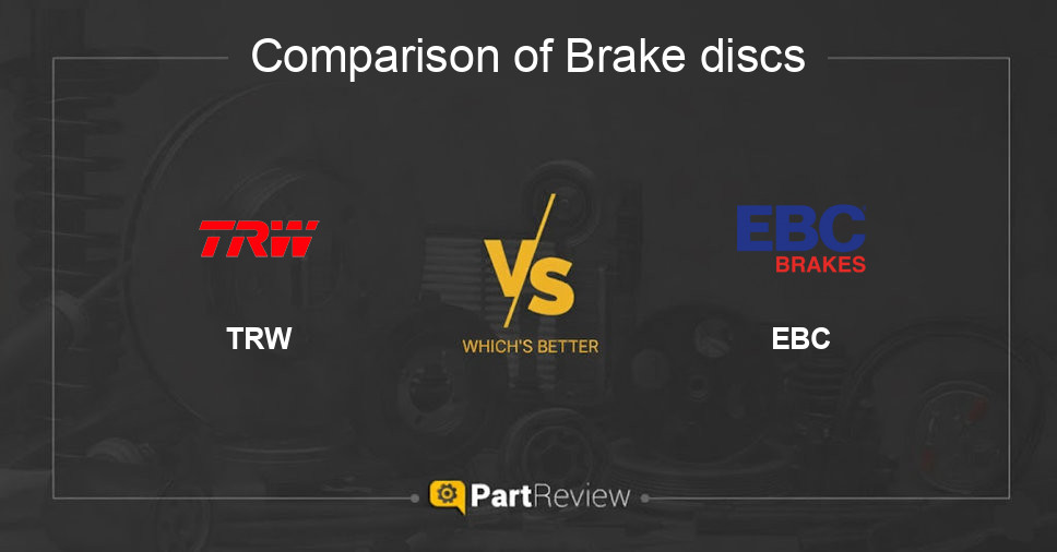 Comparison of brake discs TRW and EBC