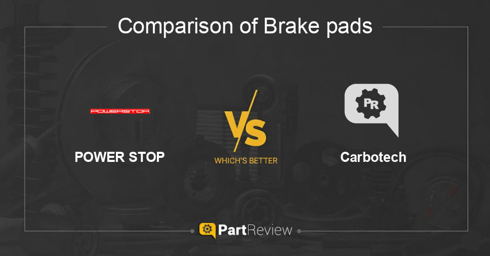 Comparison of brake pads POWER STOP and Carbotech