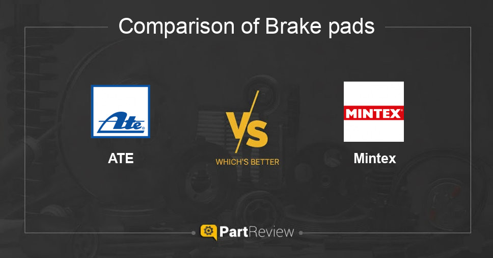 Comparison of brake pads ATE and Mintex