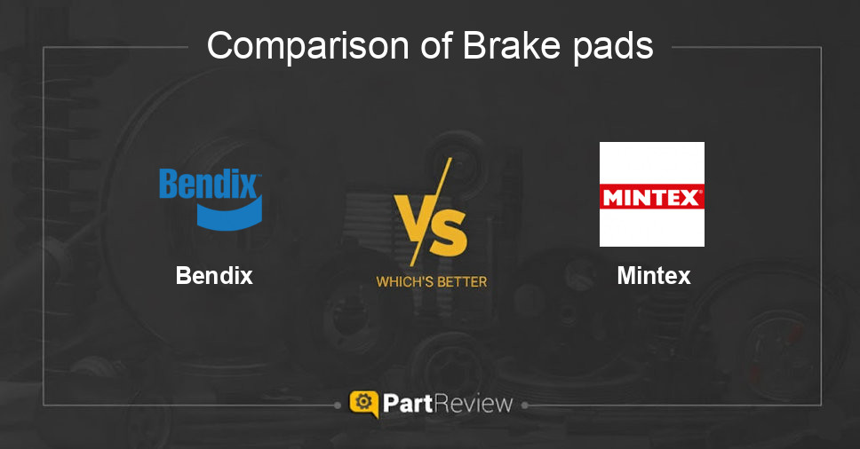 Comparison of brake pads Bendix and Mintex