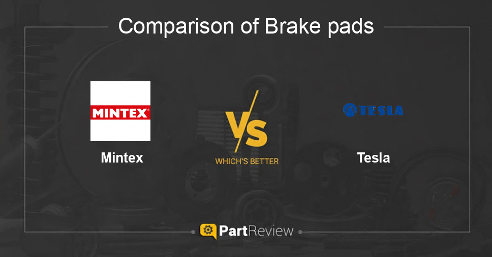 Comparison of brake pads Mintex and Tesla