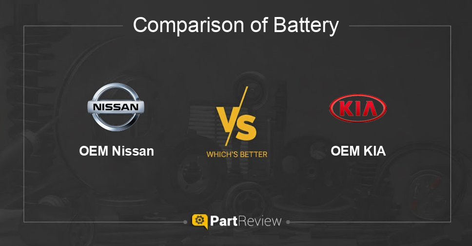 Comparison of battery OEM Nissan and OEM KIA