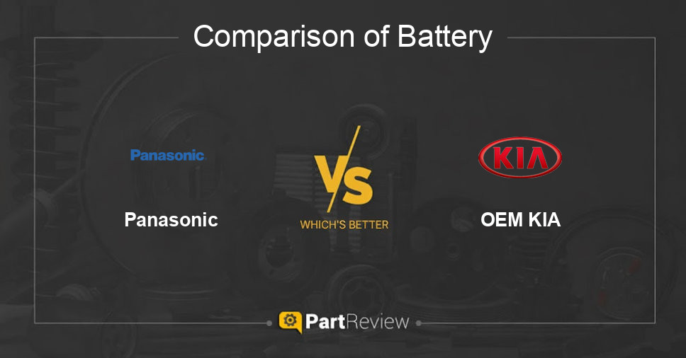Comparison of battery Panasonic and OEM KIA