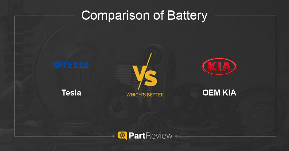 Comparison of battery Tesla and OEM KIA